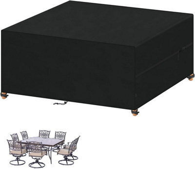 Garden Furniture Protective Cover 150X130X90Cm - Waterproof And Uv-Resistant Outdoor Tarpaulin For Table, Sofa - image 1