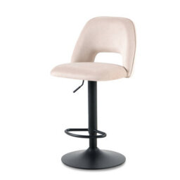 Sonara Adjustable Upholstered Velvet Bar Stools With Gas-Lift, Swivel And Footrest - thumbnail 9