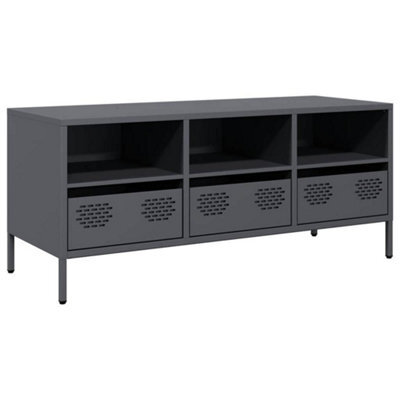 Berkfield Industrial Tv Cabinet Anthracite 101.5X39X43.5 Cm Cold-Rolled Steel - image 1