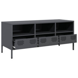 Berkfield Industrial Tv Cabinet Anthracite 101.5X39X43.5 Cm Cold-Rolled Steel - thumbnail 5