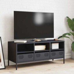 Berkfield Industrial Tv Cabinet Anthracite 101.5X39X43.5 Cm Cold-Rolled Steel - thumbnail 3