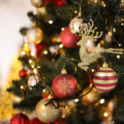 Amorly 50Pcs Shatterproof Mini Christmas Ball Ornaments, 4Cm Red Gold Hanging Baubles, Festive Decor Set For Xmas Tree Holiday Displays - thumbnail 4