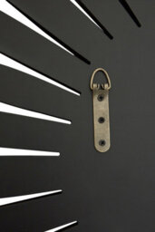 Orsina Starburst Wall Mirror, Silver, Wood, Glass - thumbnail 3