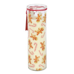 Candy Cane Warm Gingerbread Tube Candle - thumbnail 3