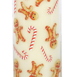 Candy Cane Warm Gingerbread Tube Candle - thumbnail 4