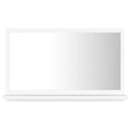 Berkfield Durable Bathroom Mirror White 60X10.5X37 Cm Engineered Wood