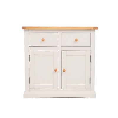 Cabinet Bits Castelli Off White 2 Drawer 2 Door Sideboard Wood Knob - image 1