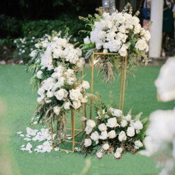 Living And Home Metal Rectangular Flower Stand Pedestal Wedding Party Ornament 60Cm (H) - thumbnail 2