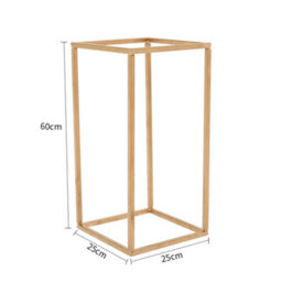 Living And Home Metal Rectangular Flower Stand Pedestal Wedding Party Ornament 60Cm (H) - thumbnail 6