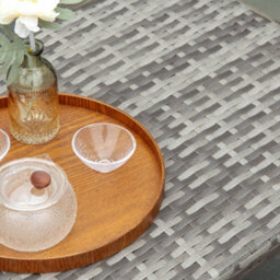 Wyld Haus Kedo Grey Rattan-Effect Rectangular Outdoor Coffee Table L90 X D50 X H35 Cm - thumbnail 8