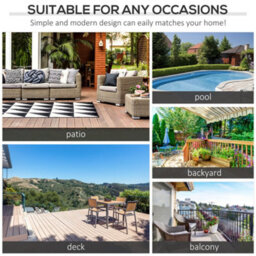 Wyld Haus Kedo Grey Rattan-Effect Rectangular Outdoor Coffee Table L90 X D50 X H35 Cm - thumbnail 7
