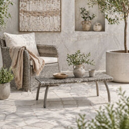 Wyld Haus Kedo Grey Rattan-Effect Rectangular Outdoor Coffee Table L90 X D50 X H35 Cm - thumbnail 1