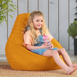 Icon Kids Dalton High Back Bean Bag Indoor Outdoor Yellow - thumbnail 3