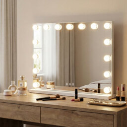 Gainoom 58 X 43 Cm Hollywood Vanity Mirror Lighted Mirror With 3 Light Colors & Adjustable Brightness White - thumbnail 4