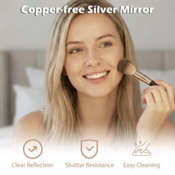Gainoom 58 X 43 Cm Hollywood Vanity Mirror Lighted Mirror With 3 Light Colors & Adjustable Brightness White - thumbnail 8