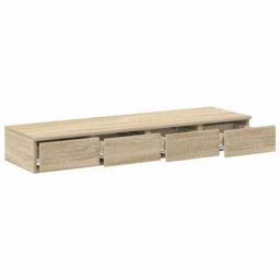 Berkfield Bed Drawers Sonoma Oak 120X36.5X16.5 Cm Engineered Wood - thumbnail 5