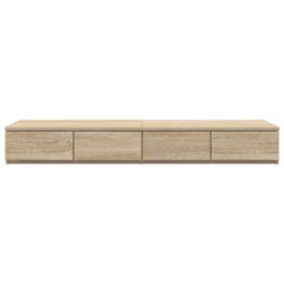 Berkfield Bed Drawers Sonoma Oak 120X36.5X16.5 Cm Engineered Wood - thumbnail 6