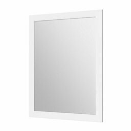 Affine Framed Wooden Bathroom Mirror Wood Frame Wall Mounted Mirrors White 800 X 600mm - thumbnail 3