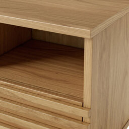Kari Light Oak Slim Bedside Table - By Roseland Furniture - thumbnail 5