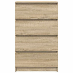 Berkfield Sturdy Sideboard Sonoma Oak 60X35X98.5 Cm Engineered Wood - thumbnail 6