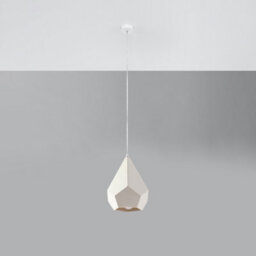 Luminosa Lighting Luminosa Pavlus Ceramic Pendant Light White E27 - thumbnail 1