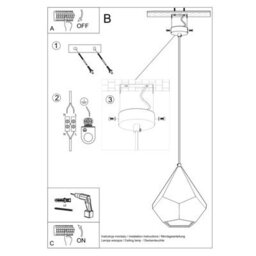 Luminosa Lighting Luminosa Pavlus Ceramic Pendant Light White E27 - thumbnail 5