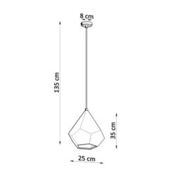 Luminosa Lighting Luminosa Pavlus Ceramic Pendant Light White E27 - thumbnail 4