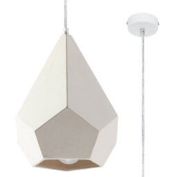 Luminosa Lighting Luminosa Pavlus Ceramic Pendant Light White E27 - thumbnail 3