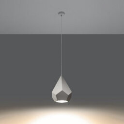 Luminosa Lighting Luminosa Pavlus Ceramic Pendant Light White E27 - thumbnail 2