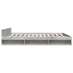 Berkfield Bed Frame With Drawers Without Mattress Concrete Grey 180X200 Cm Super King - thumbnail 5