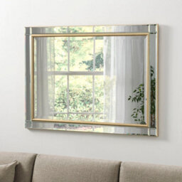 Yearn Venetian Bevelled Brass Mirror 65X90.5Cm