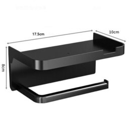 CLEFFNS Tissue Hanger Toilet Paper Roll Holder Bathroom Accessories Storage Rack No Punching Paper Ttowel Storage Rrack Wall Mounted - thumbnail 4