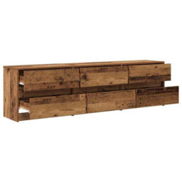 Berkfield Modern Tv Cabinet With Drawer Brown 180 X 34 X 50 Cm Engineered Wood - thumbnail 6