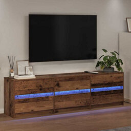 Berkfield Modern Tv Cabinet With Drawer Brown 180 X 34 X 50 Cm Engineered Wood - thumbnail 5