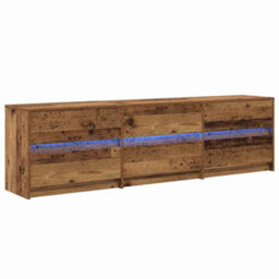 Berkfield Modern Tv Cabinet With Drawer Brown 180 X 34 X 50 Cm Engineered Wood