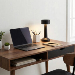 Urbn-Living Urbnliving Black Led Cordless Table Touch Lamp Dimmable Desk Night Light Bedside Study Office Usb - thumbnail 5