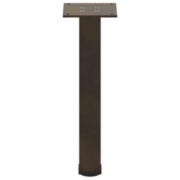 Berkfield Coffee Table Legs 4 Pcs Natural Steel 42-44 Cm Steel - thumbnail 5
