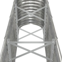Berkfield Garden Planter Powder-Coated Steel 332X40X68 Cm Silver - thumbnail 5