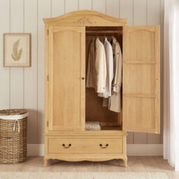 The Furniture Market French Chateau Oak Double Wardrobe - thumbnail 1