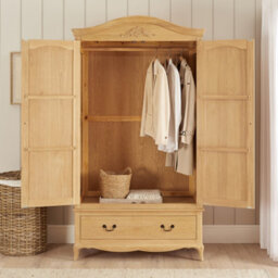 The Furniture Market French Chateau Oak Double Wardrobe - thumbnail 3