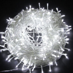 Shatchi 400 Cool White Leds Multifunction Timer Clear Cable Outdoor String Fairy Lights 40M - thumbnail 1