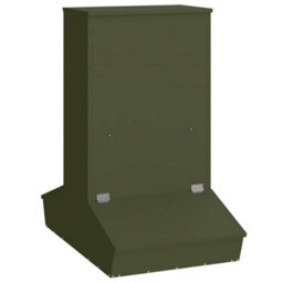 Walplus Olive Green Pig Feeder 82 X 51 X 91.5 Cm Cold-Rolled Steel, 20Kg Capacity - thumbnail 2