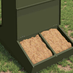 Walplus Olive Green Pig Feeder 82 X 51 X 91.5 Cm Cold-Rolled Steel, 20Kg Capacity - thumbnail 3