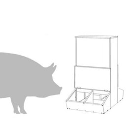 Walplus Olive Green Pig Feeder 82 X 51 X 91.5 Cm Cold-Rolled Steel, 20Kg Capacity - thumbnail 8