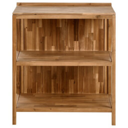 Beliani Outdoor Kitchen Island Venosa Acacia Wood Brown - thumbnail 4