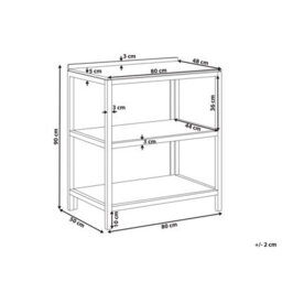 Beliani Outdoor Kitchen Island Venosa Acacia Wood Brown - thumbnail 3
