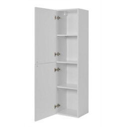 Heze Furniture Gusto Scandi Style Tall Bathroom Wall Cabinet - White - thumbnail 4