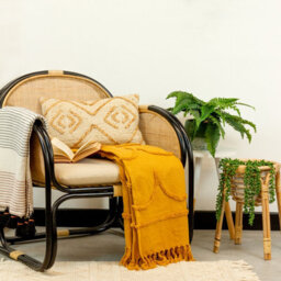 Furn. Mynu Braided Jute Feather Filled Cushion - thumbnail 6