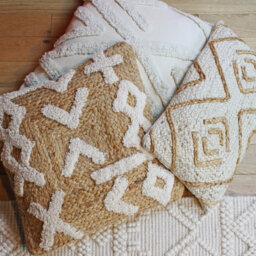 Furn. Mynu Braided Jute Feather Filled Cushion - thumbnail 4