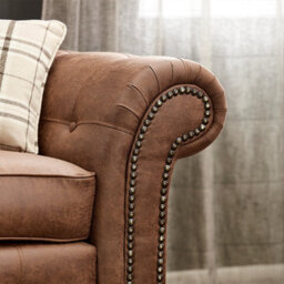 SC FURNITURE LIMITED Tan Brown Fabric Armchair Sofa Oldham - thumbnail 4